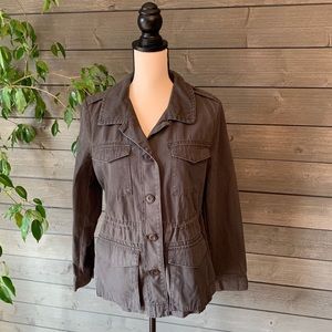 Old navy gray military jacket size medium